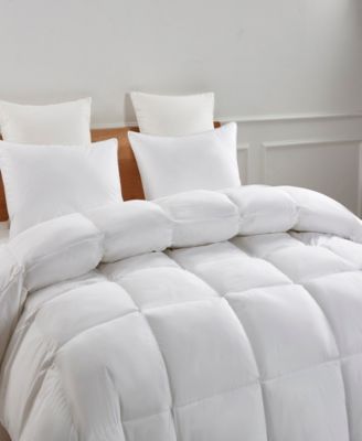 White Goose Feather & Down Fiber Light Warmth Comforter, King