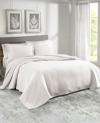 Nouvelle Home - Sunset European Matalasse Coverlet Set King Blue