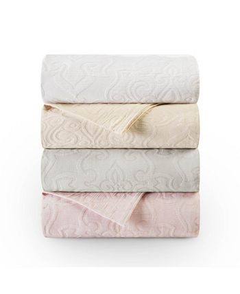 Nouvelle Home - Raphaela European Matalasse Coverlet Set Twin White