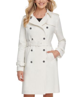 DKNY Belted Trench Coat - Macy's