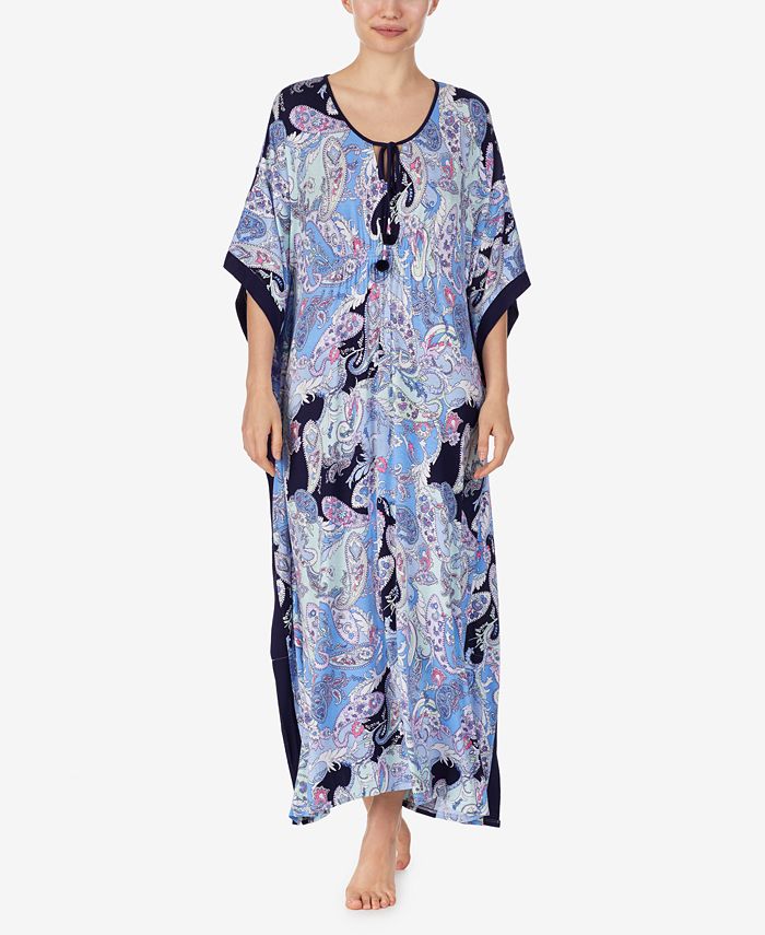 Ellen Tracy Knit Caftan Nightgown - Macy's