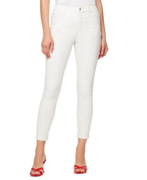 image of Sanctuary Striped High-Rise Skinny Ankle Jeans