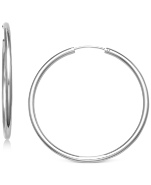 image of Giani Bernini Medium Endless Hoop Earrings in Sterling Silver, 1.57