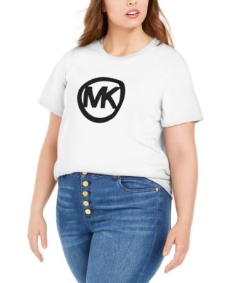 michael kors plus size logo shirt