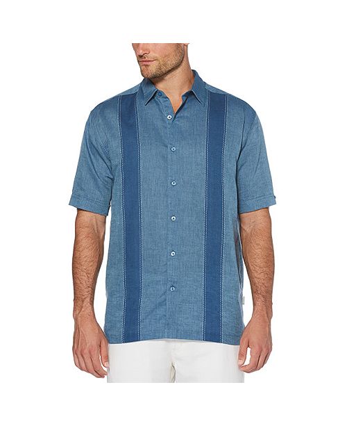 Cubavera Men S Short Sleeve Panel Shirt Reviews Casual