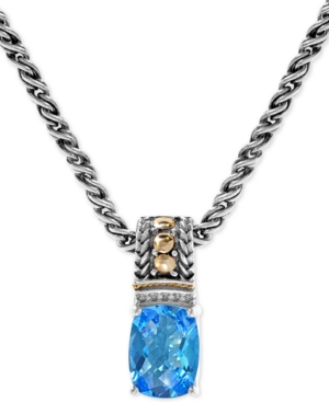 image of Effy Blue Topaz (2-3/8 ct. t.w.) & Diamond Accent 18