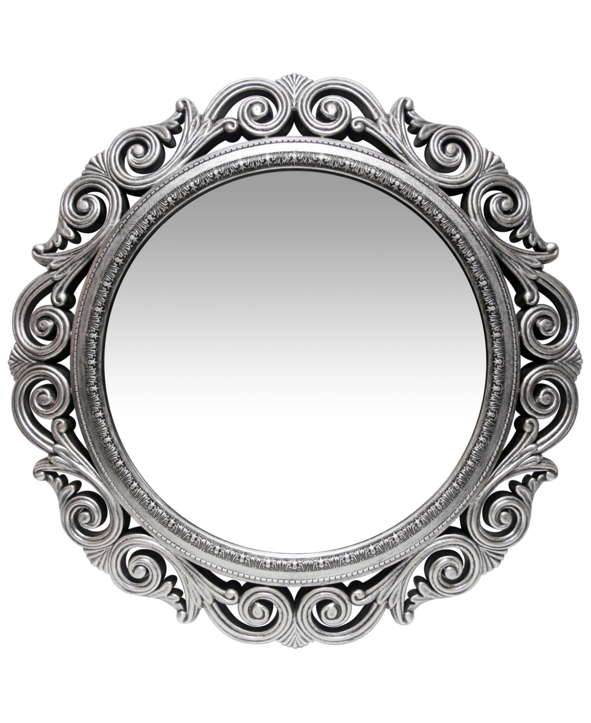 Round Indoor Mirror - Silver- To