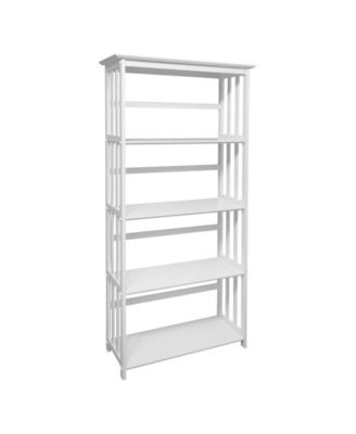 Mission Style 5-Shelf Bookcase