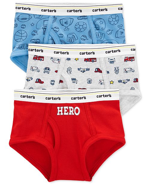 Carter's Boys 3Pk. Cotton Printed Briefs & Reviews Underwear & Socks