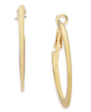 image of Alfani Gold-Tone Medium Hoop Earrings, 1.75