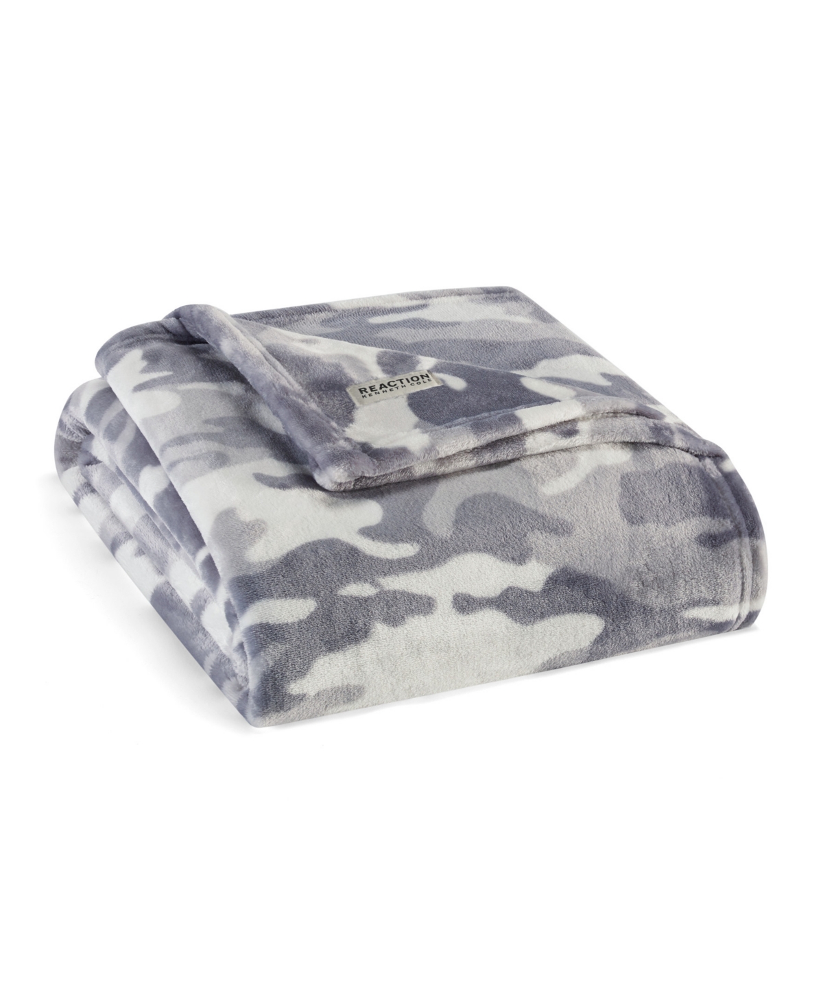 KENNETH COLE REACTION BLEND OUT CAMOUFLAGE ULTRA SOFT PLUSH THROW BEDDING