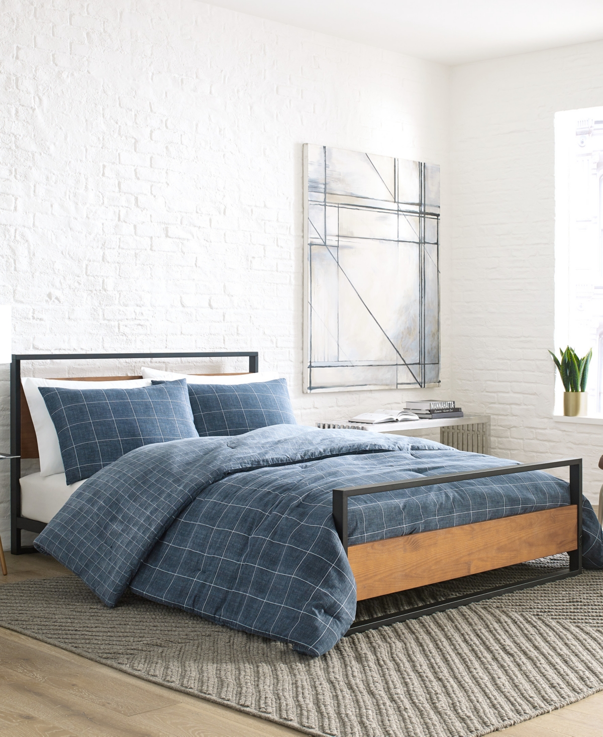 Kenneth Cole New York Holden Grid Comforter Set, King