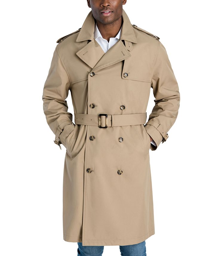 FchengtaiS Men's Double Breasted Trench Coat
