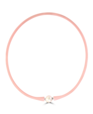 image of Effy Cultured Fresh Water Pearl (11mm) Rubber Necklace in Light Blue, Turquoise or Pink