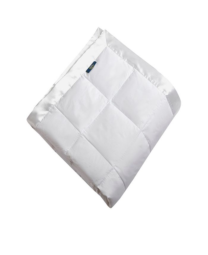 Serta White Goose Feather & Down Fiber Blanket, Twin Macy's