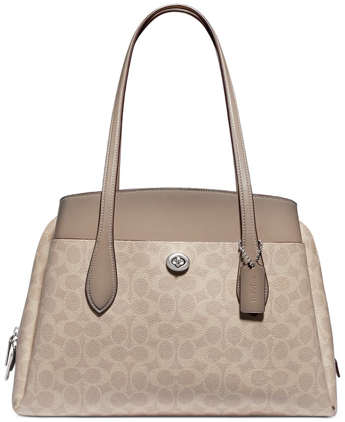 COACH Coated Canvas Signature Lora Carryall Macy s