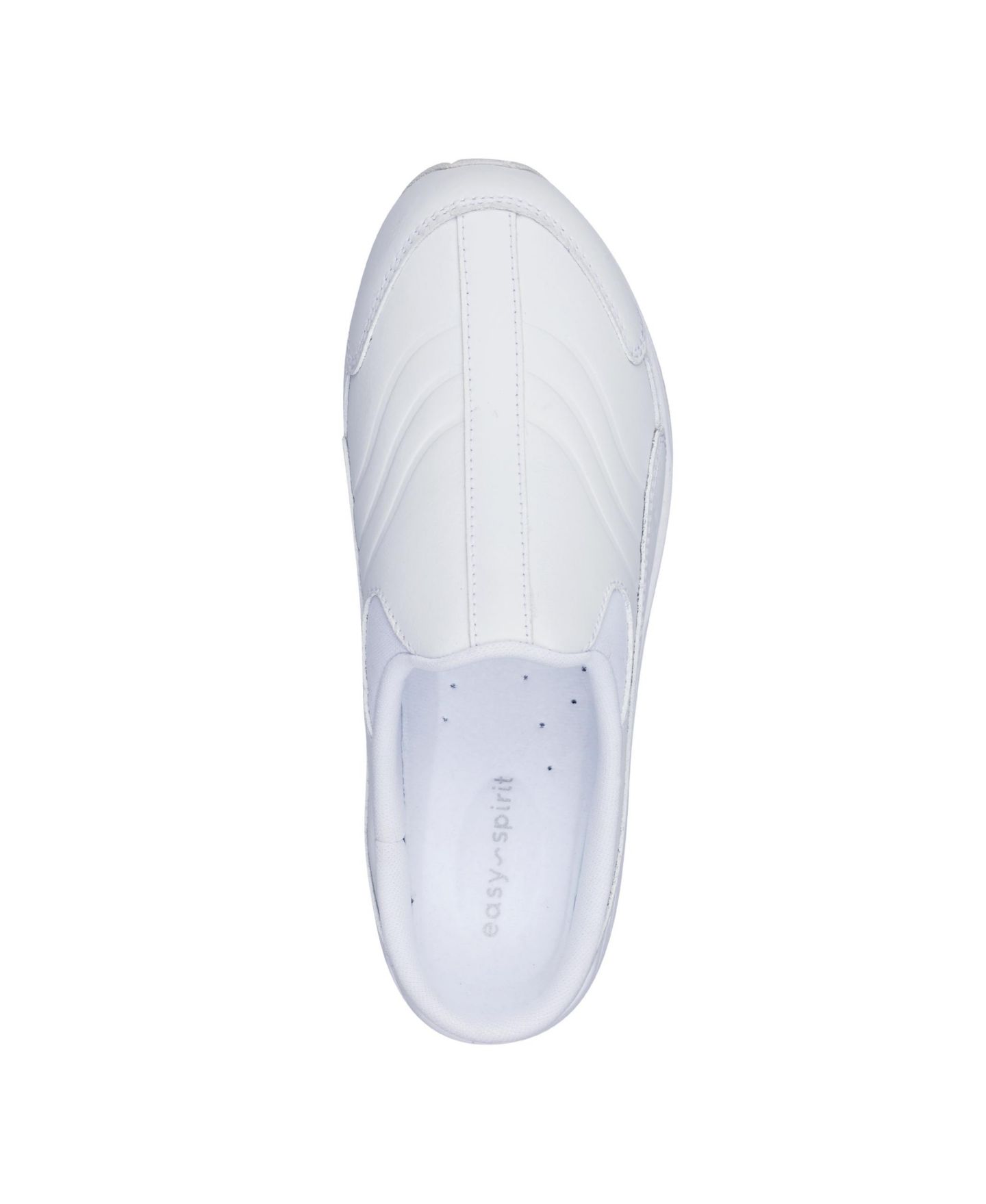 Женские кроссовки Easy Spirit Tourguide Slip-On Mule, цвет: Белый кожаный — фото 4
