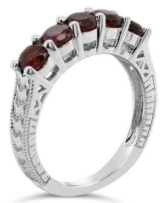 Garnet (1-1/2 ct. t.w.) Ring in Sterling Silver (Also Available in Peridot & White Topaz)