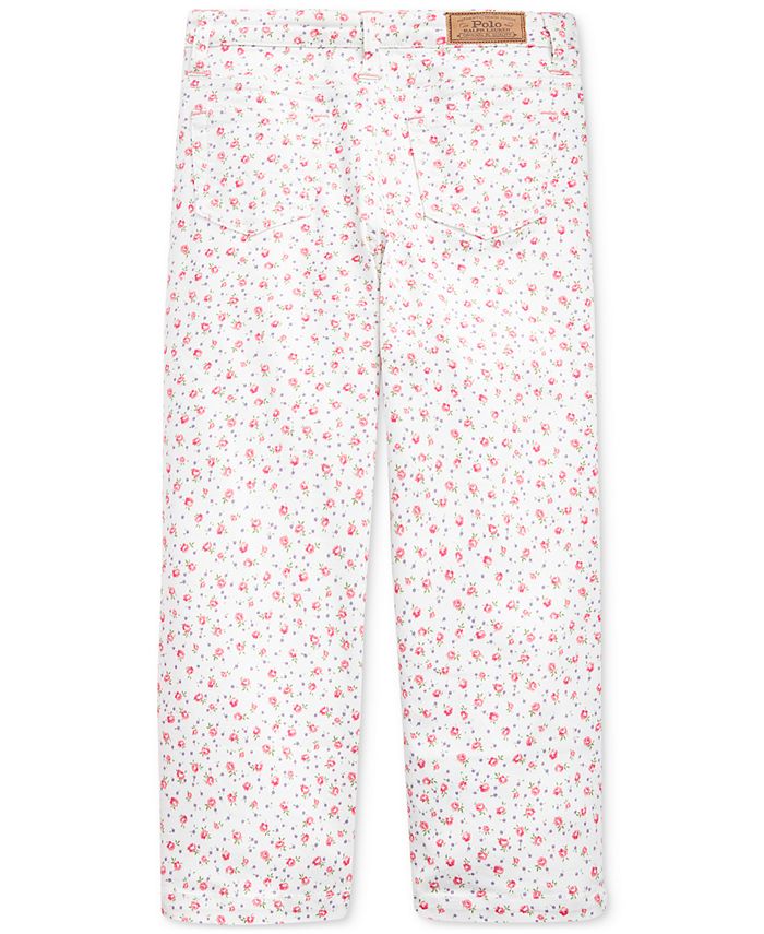Polo Ralph Lauren Big Girls Floral Wide-Leg Crop Jeans & Reviews ...