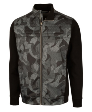 Cutter & Buck Men's Discovery Windblock Hybrid Print Jacket
