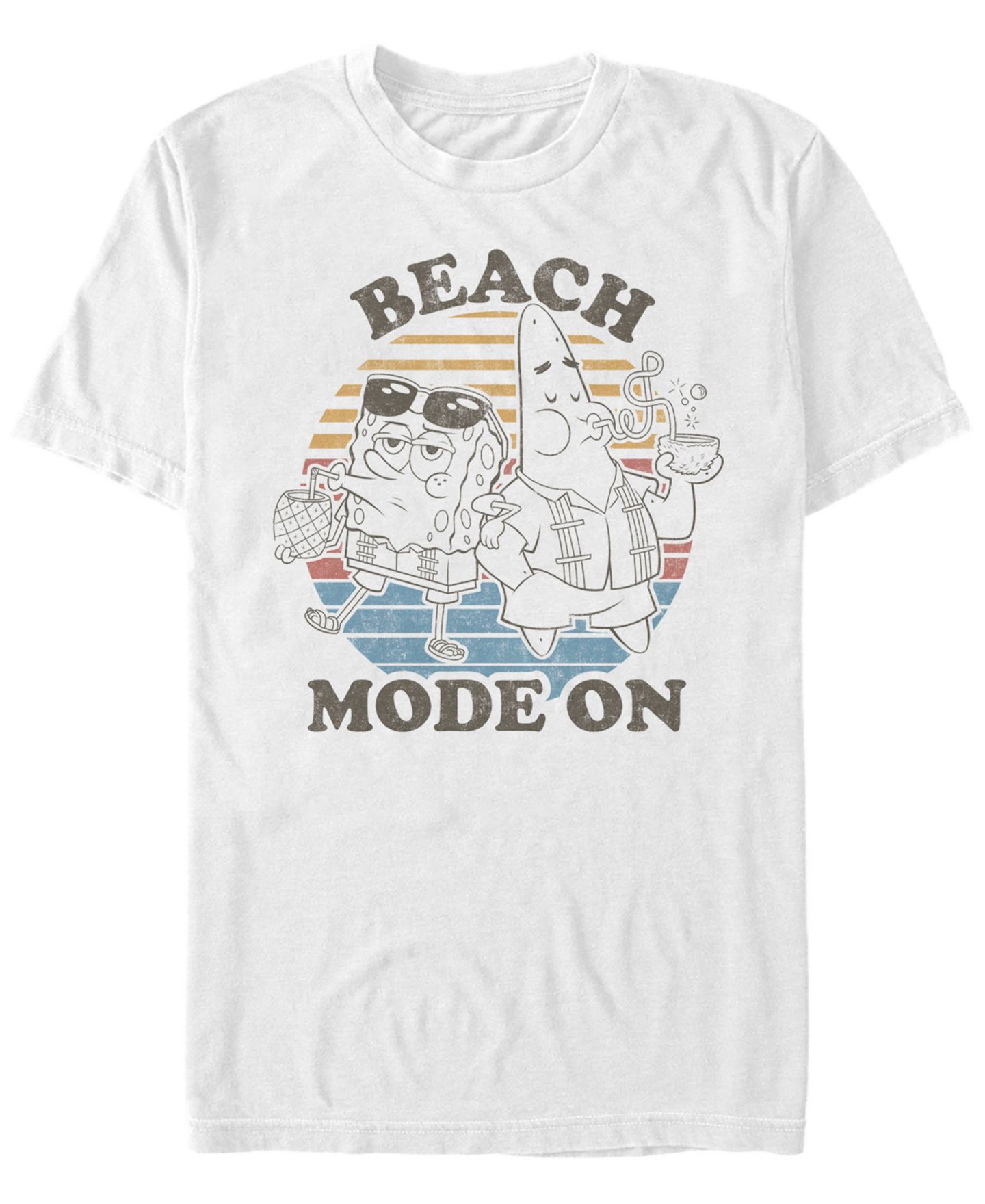 Мужская футболка Fifth Sun Beach Mode Short Sleeve Crew, цвет: Белый — фото 1