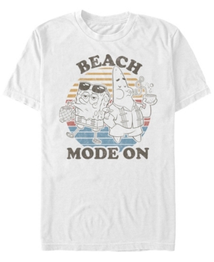 Fifth Sun Men's Beach Mode Short Sleeve Crew T-shirt In White