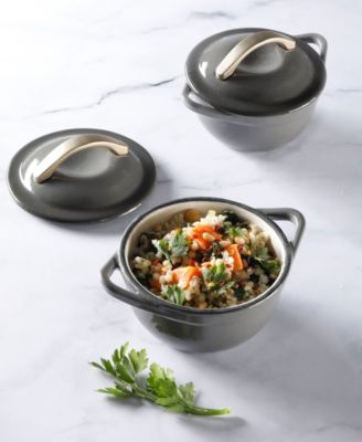 Cravings by Chrissy Teigen - Enamel Cast Iron Mini Dutch Ovens, Set of 2