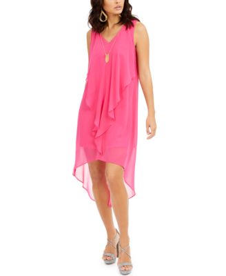 macys pink dresses