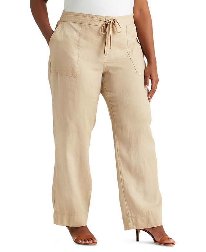 Lauren Ralph Lauren PlusSize Linen WideLeg Pants & Reviews Pants