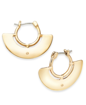 image of Alfani Wide Decorative Hoop Earrings, Created for Macy-s