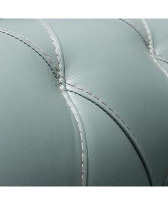 Jaira Tufted Leather Club Chair