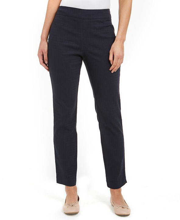 Charter Club Jacquard Pull-On Pants, Created for Macy's & Reviews ...