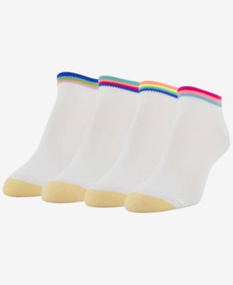Gold Toe - Women's 4-Pk. Racer Stripe Liner Socks