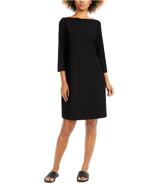 Eileen Fisher Bateau Neck Dress Reviews Dresses Women