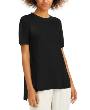 EILEEN FISHER HIGH-LOW TUNIC SWEATER