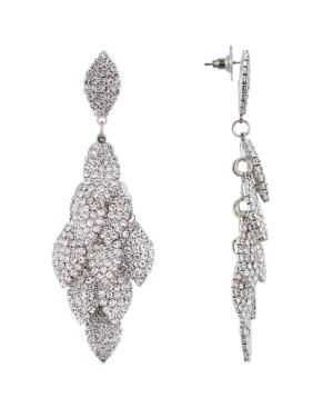 image of Nina Layered Crystal Leaf Earring