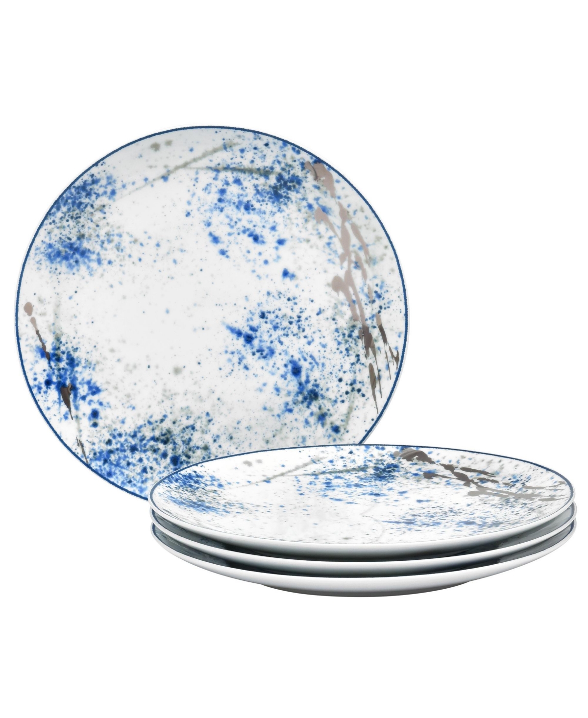 Blue Nebula Set/4 Dinner Plate - Blue Nebula Set Of  Dinner Plates, -/