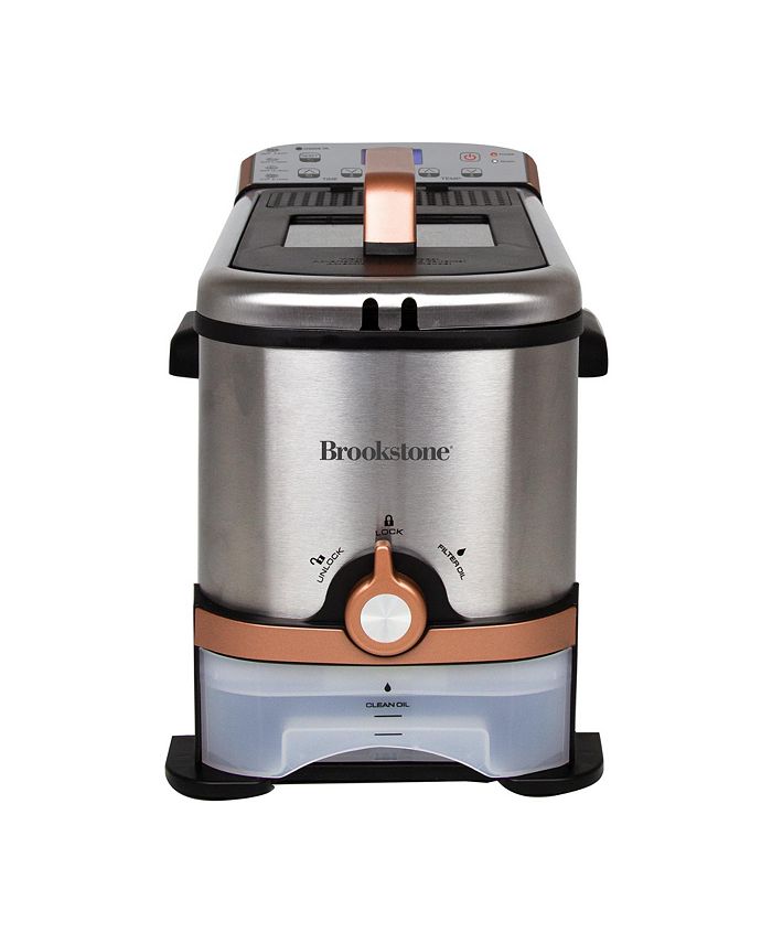 Brookstone 3.2 Qt. Digital Deep Fryer with Oil Filtration Macy's