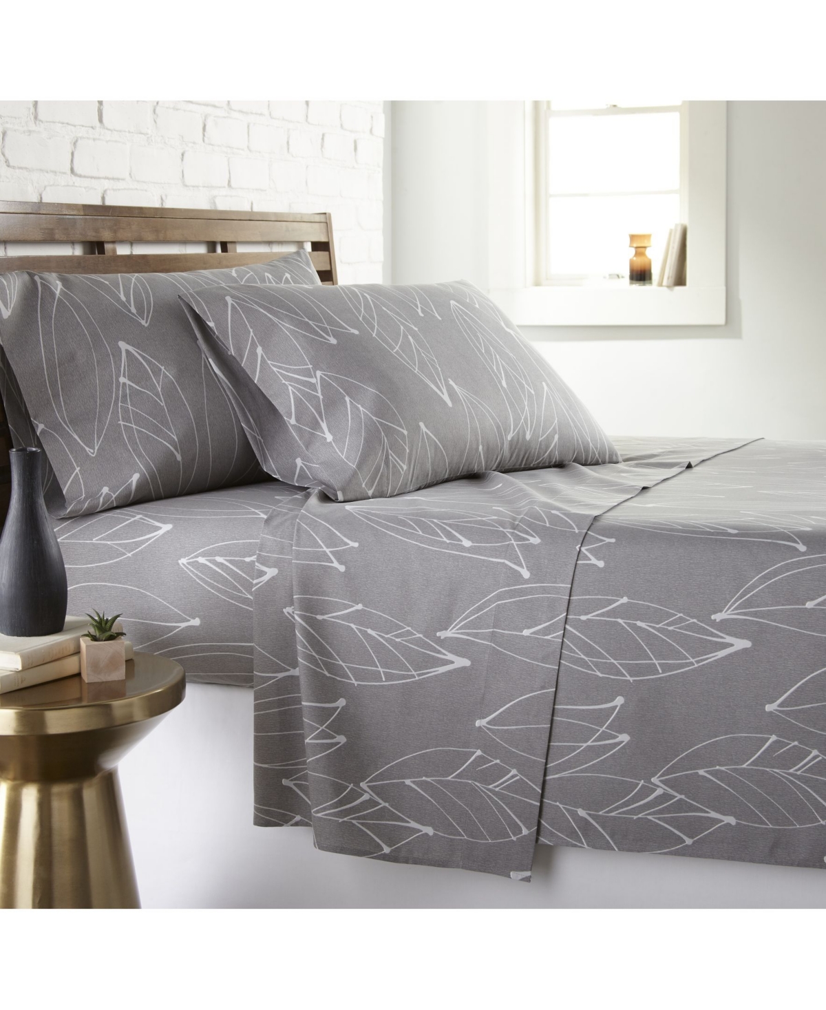 Southshore Fine Linens Modern Foliage Ultra Soft 4-Pc. Sheet Sets