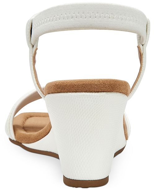 Alfani Women S Step N Flex Gillee Casual Wedge Sandals Created For Macy S Reviews Sandals Flip Flops Shoes Macy S