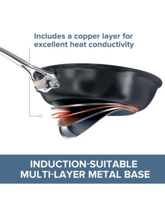 Nouvelle Copper Luxe Onyx Hard-Anodized Nonstick Cookware Set, 11 Piece