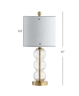 February 21" Glass, Led Table Lamp