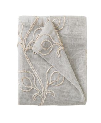 Stella Chenille Embroidederd Shower Curtain, 70" x 72"