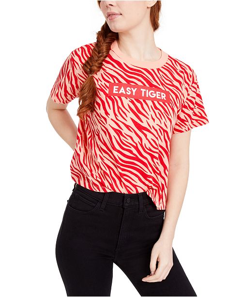 Freeze 24 7 Juniors Easy Tiger Graphic T Shirt Reviews Tops