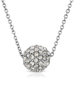 image of 2028 Silver-Tone Crystal Fireball Necklace