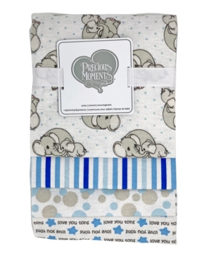 Precious Moments Baby Boys and Girls 4-Piece Receiving Blankets