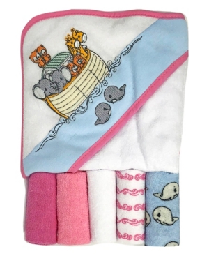 Precious Moments Baby Boys and Girls 6-Piece Noah's Ark Baby Bath Set
