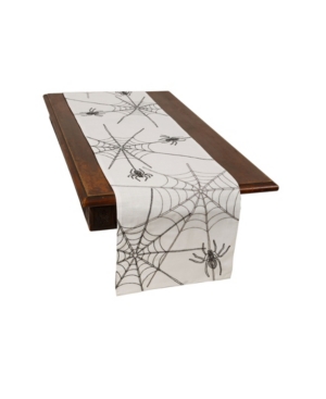 Manor Luxe Halloween Spider Web Double Layer Table Runner
