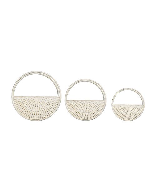Stratton Home Decor Stratton Home Decor Circle Wall Planters Set