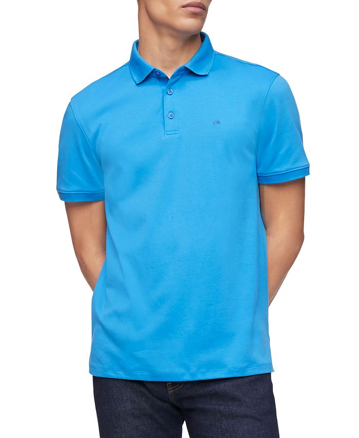 Calvin Klein Men's Liquid Touch Solid Polo Shirt Macy's